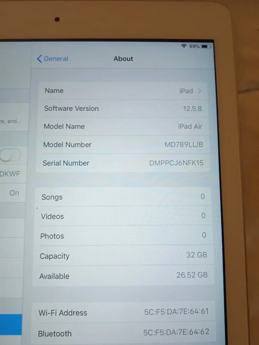 Apple Ipad Air 1 32 Gb Wifi Only